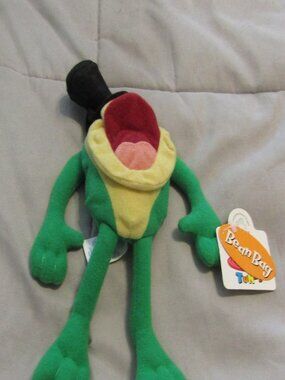 MICHIGAN J FROG Looney Tunes 9" Plush Bean Bag WB 1997 Stuffed Toy with Tag